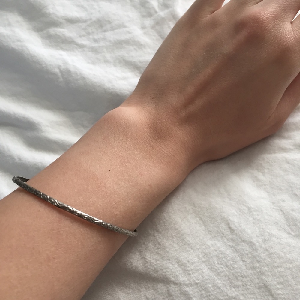Vintage Silver Bangle Bracelet